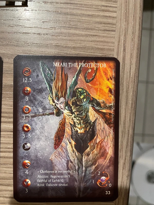 Rackham Confrontation - Meari the Protector (Métal) Daïkinee + Cartes EN & Pions