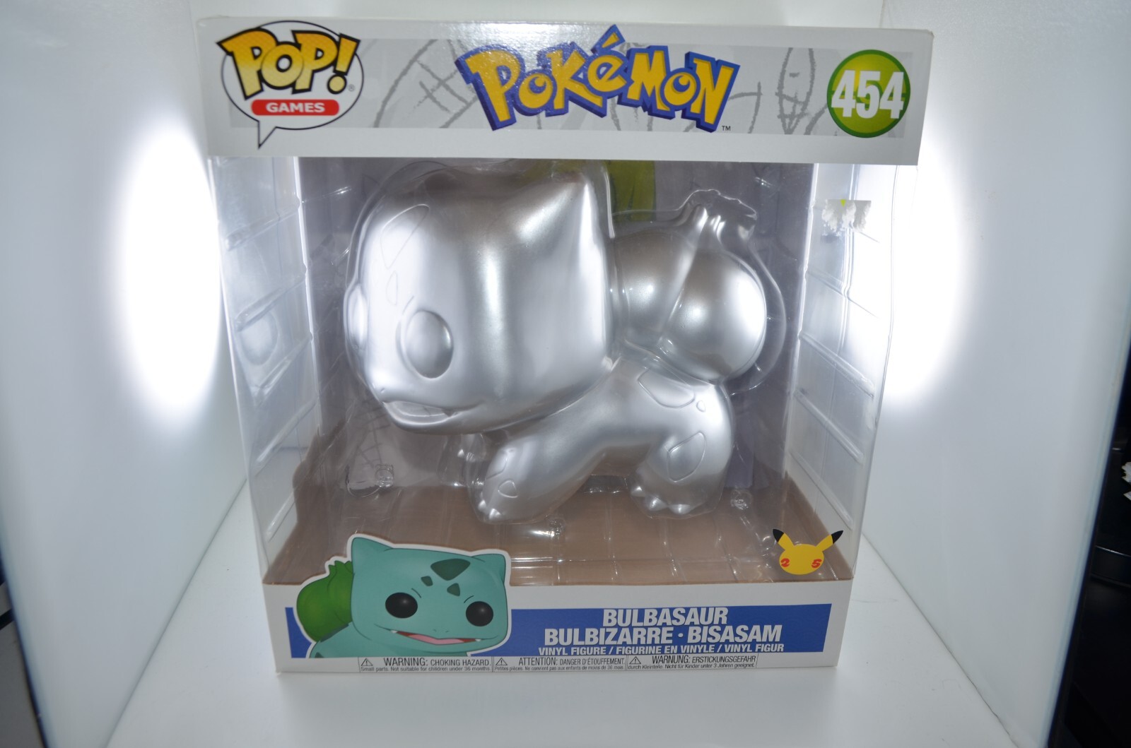 FIGURINA POP GAMES POKEMON 454 BULBASAUR BULBIZARRE GRAND MODELE SUPER TAGLIA 10