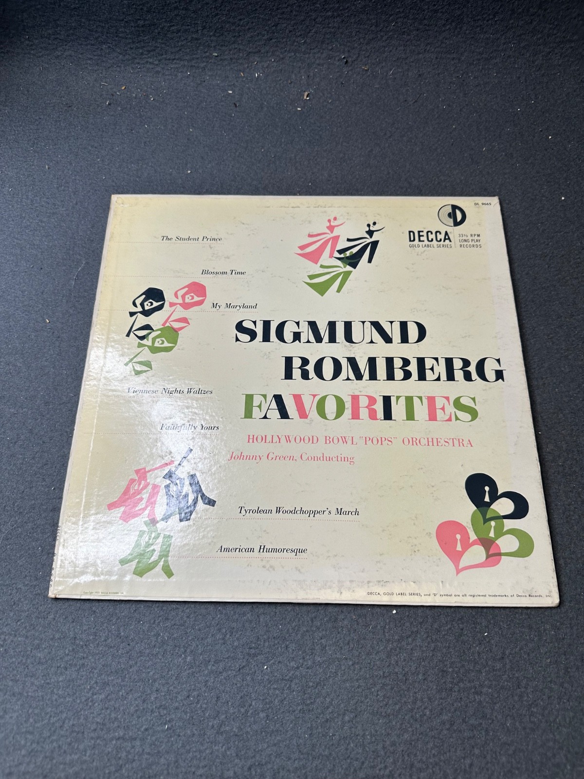 Sigmund Romberg Favorites, Hollywood Bowl "Pops" Orchestra Vinyl 12" 33 RPM