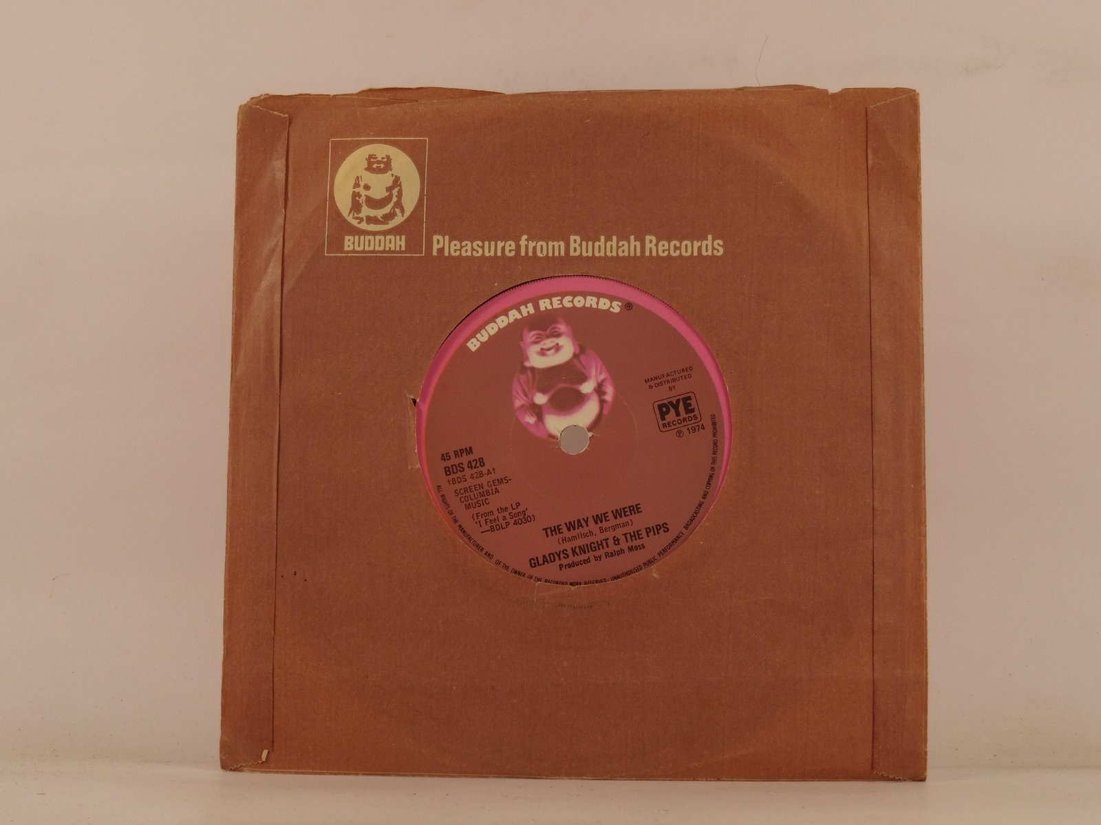 GLADYS KNIGHT AND THE PIPS THE WAY WE WERE/LOVE FINDS IT'S OWN WAY (128) 2 Track