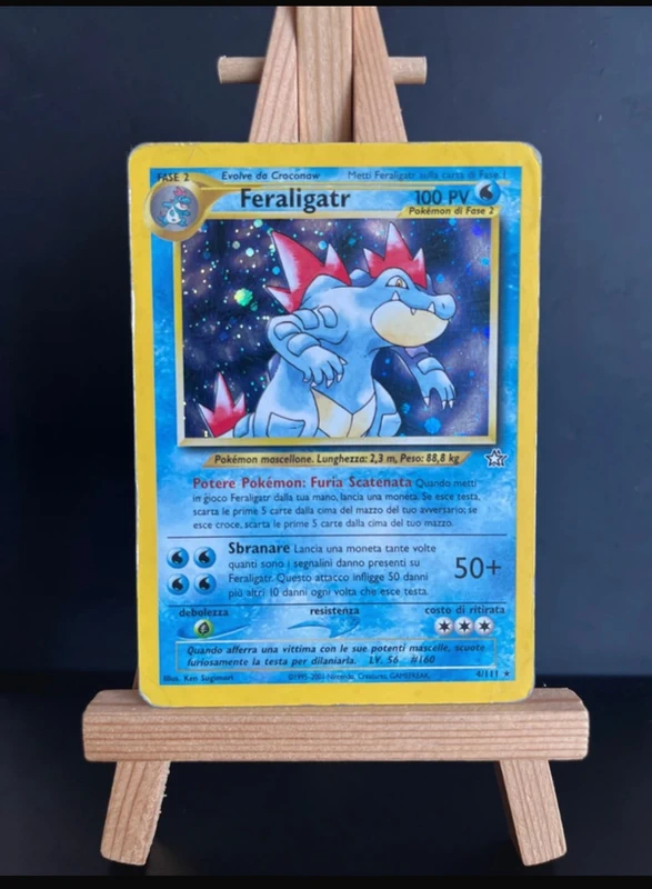 Pokemon feraligatr holo neo genesis