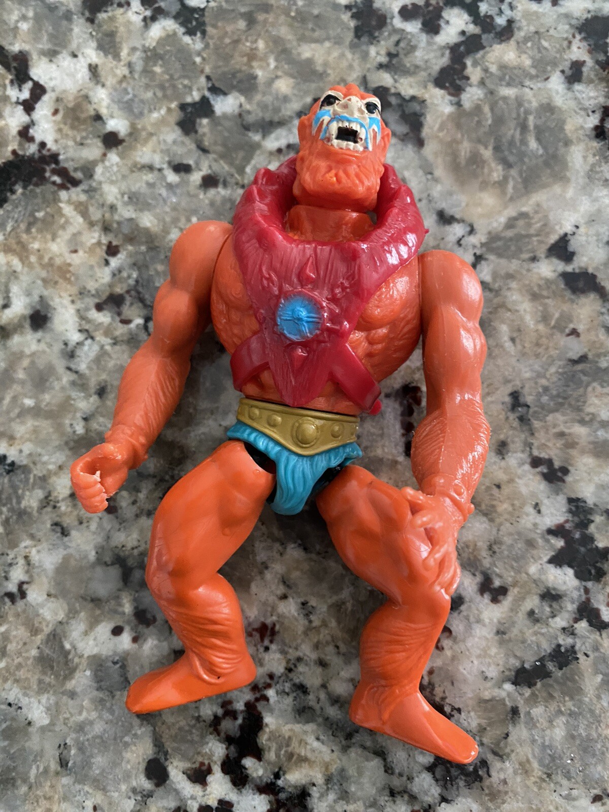 MOTU Beast Man con collare Mattel 1983 Taiwan He-Man Masters of the Universe