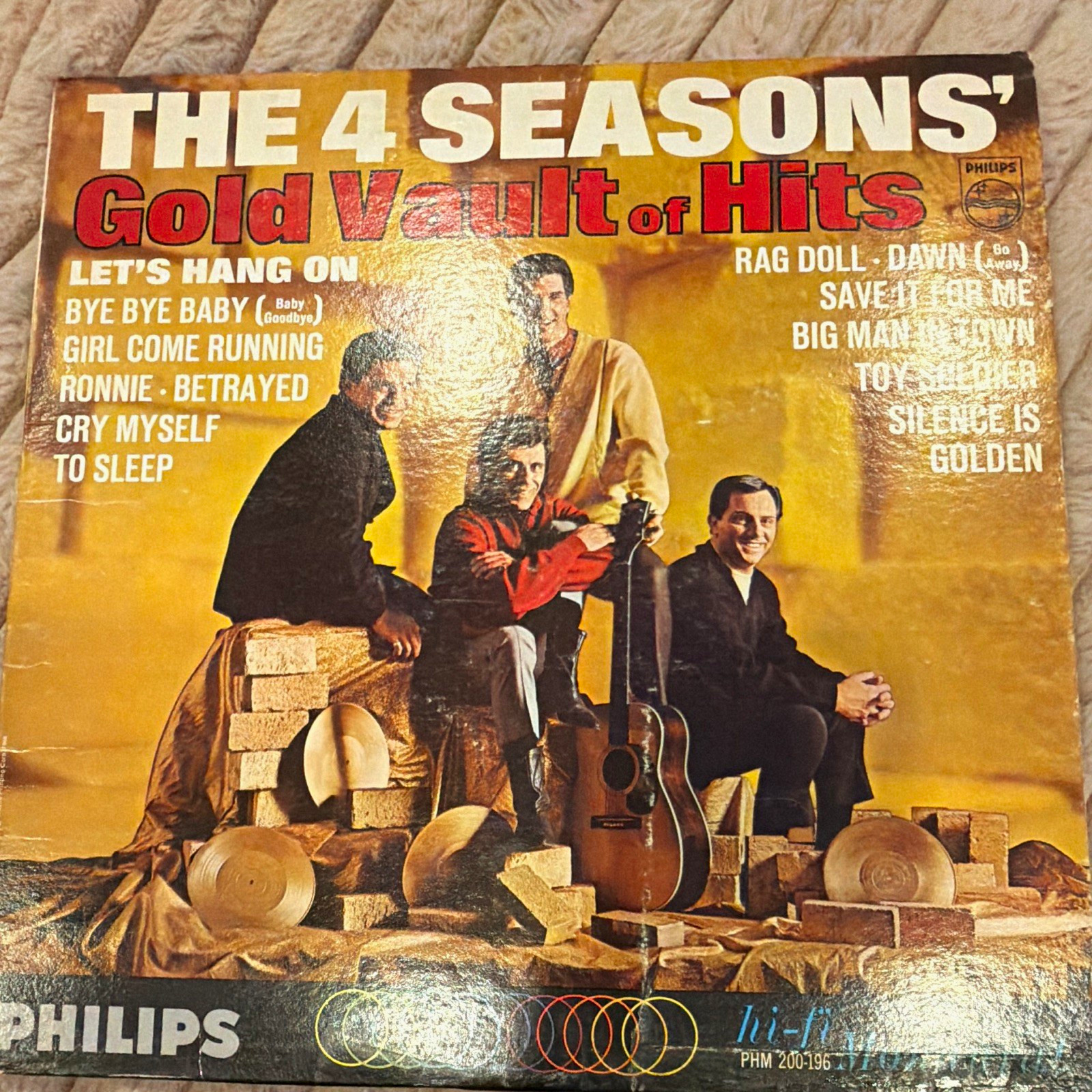 The 4 Seasons Gold Vault of Hits Philips PHM 200-196 12" Black Vinyl LP Pop