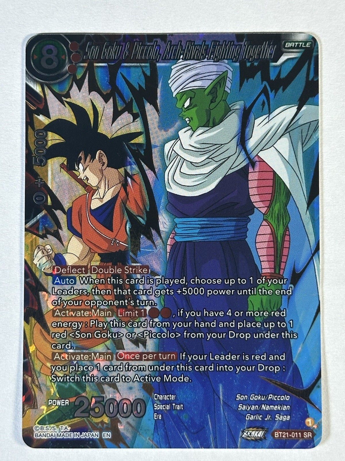 Dragon Ball Super Son Goku & Piccolo, Arci-Rivali che combattono insieme BT21-011 SR