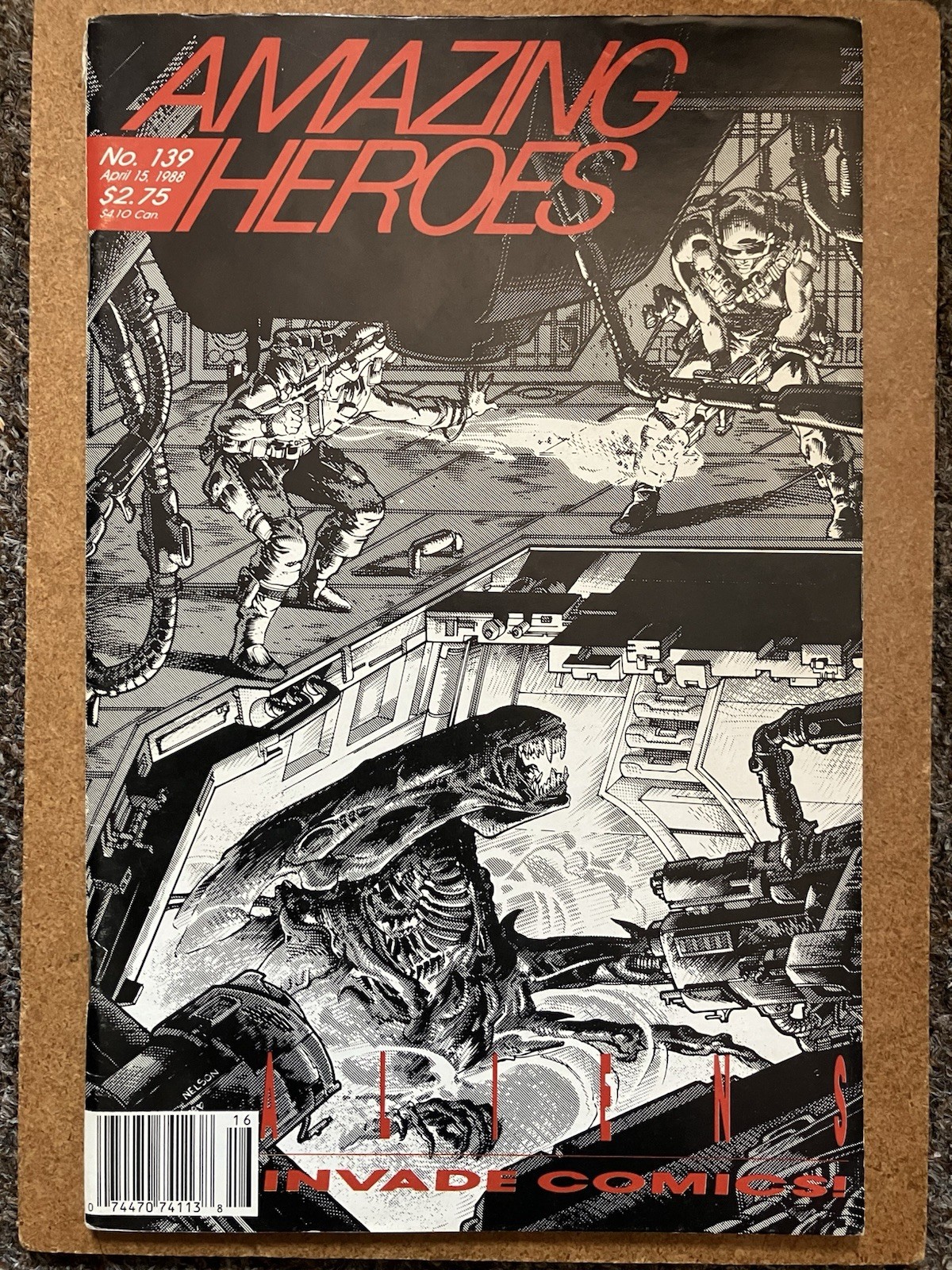 AMAZING HEROES # 139 (APR 15th 1988) FANTAGRAPHICS/ 1ST EVER ALIENS IN COMICS!!!
