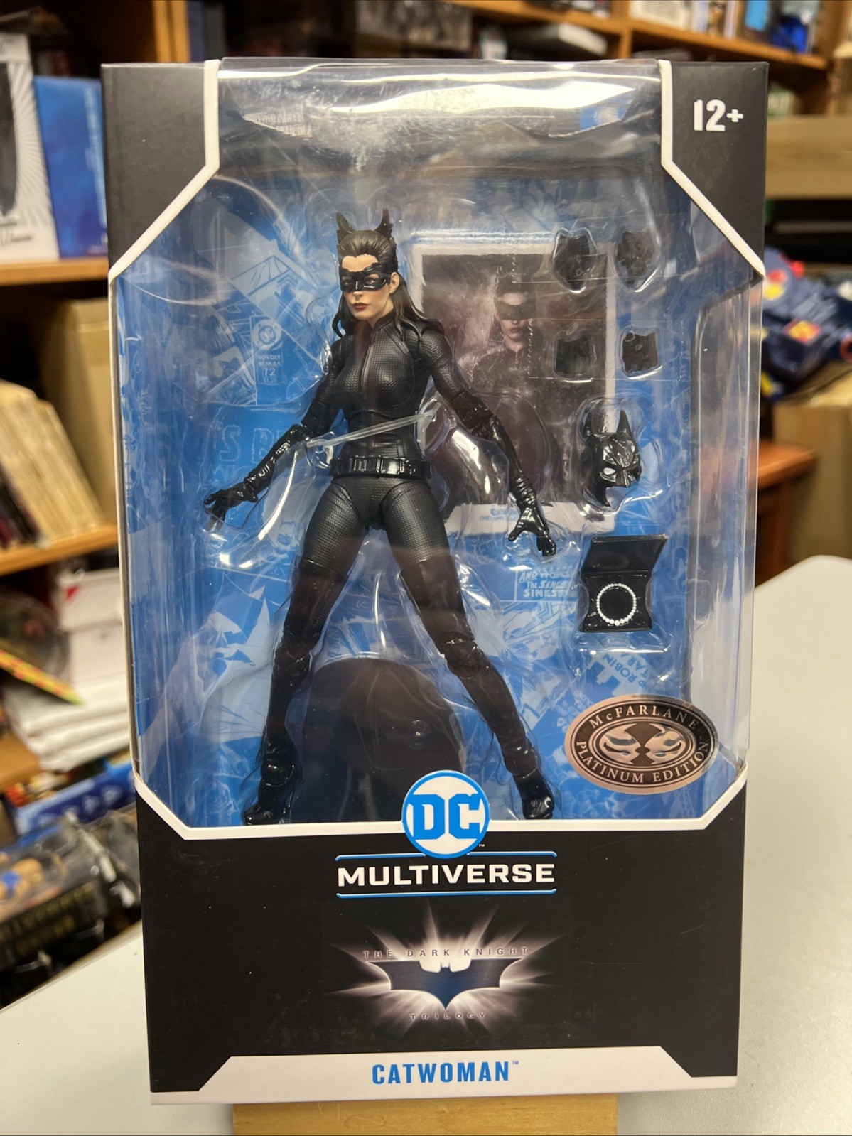 MCFARLANE TOYS DC MULTIVERSE 7" DARK KNIGHT RISES CATWOMAN MIB PLATINUM CHASE