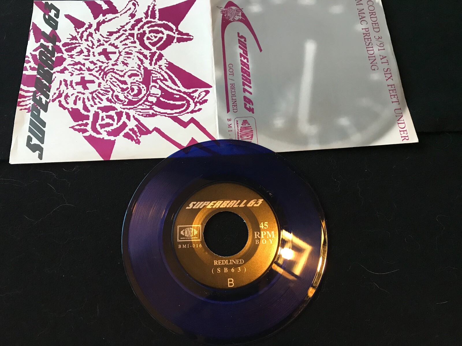 Superball 63 Colored Vinyl 7" BMI016 Redlined/GOT