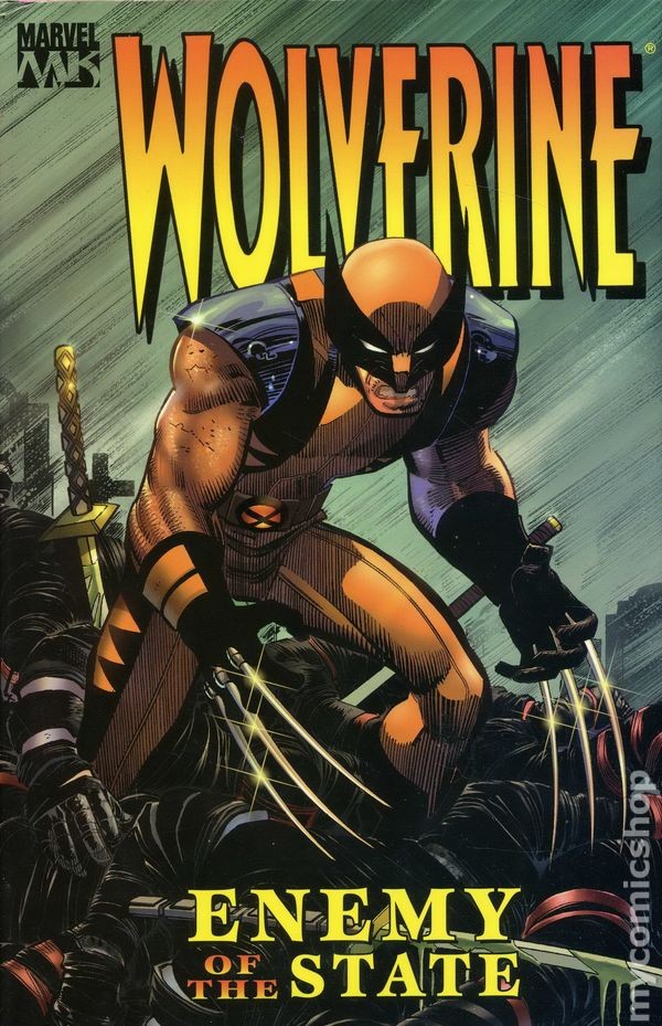 Wolverine Nemico dello Stato HC #1-1° VF 2005 Immagine Stock