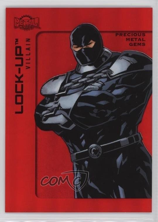 2025 Skybox Metal Universe Batman High Series PMG Rosso 78/100 Lock-Up #145 1u9c