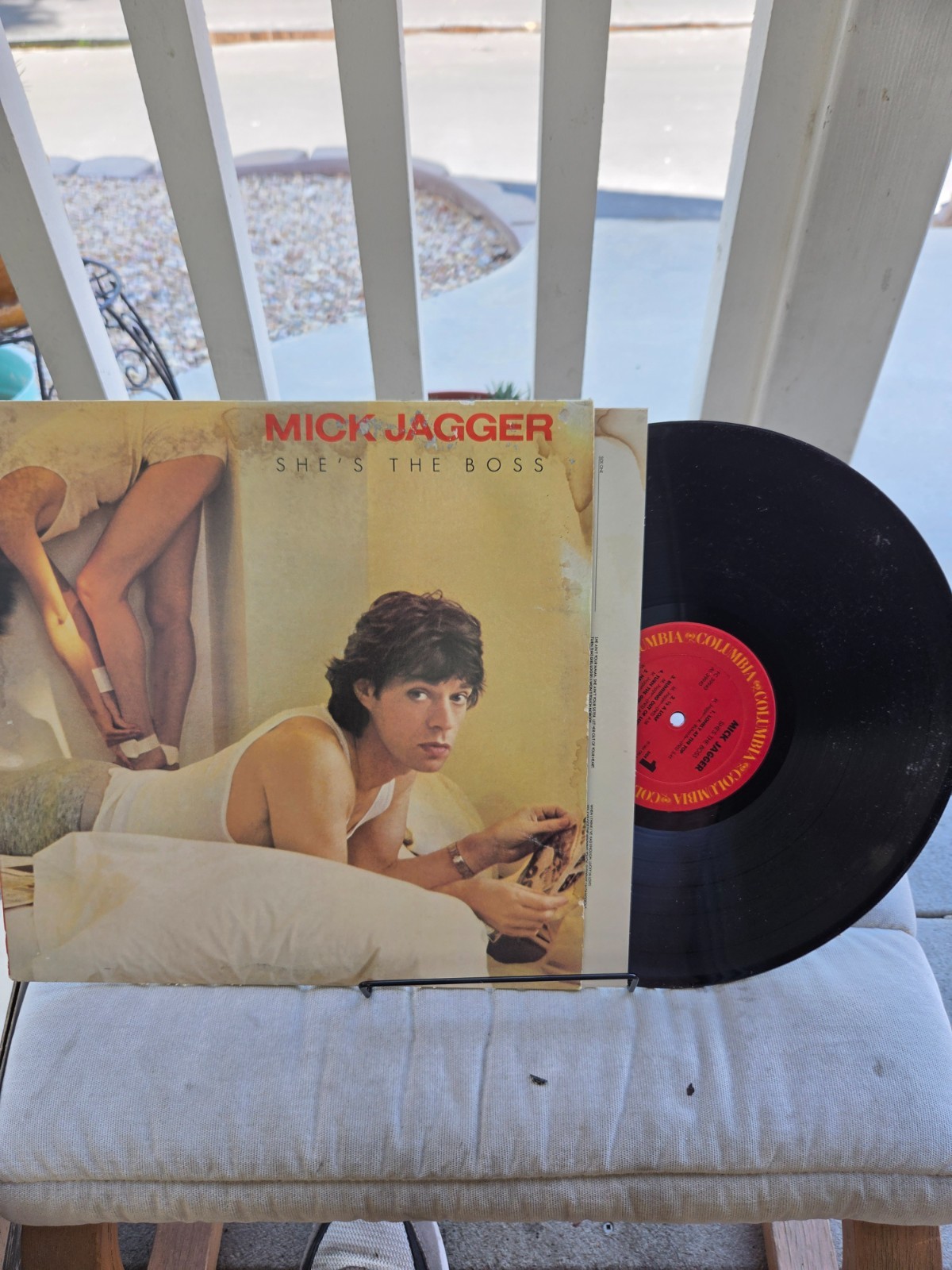 MICK JAGGER She's The Boss LP  VG+/VG