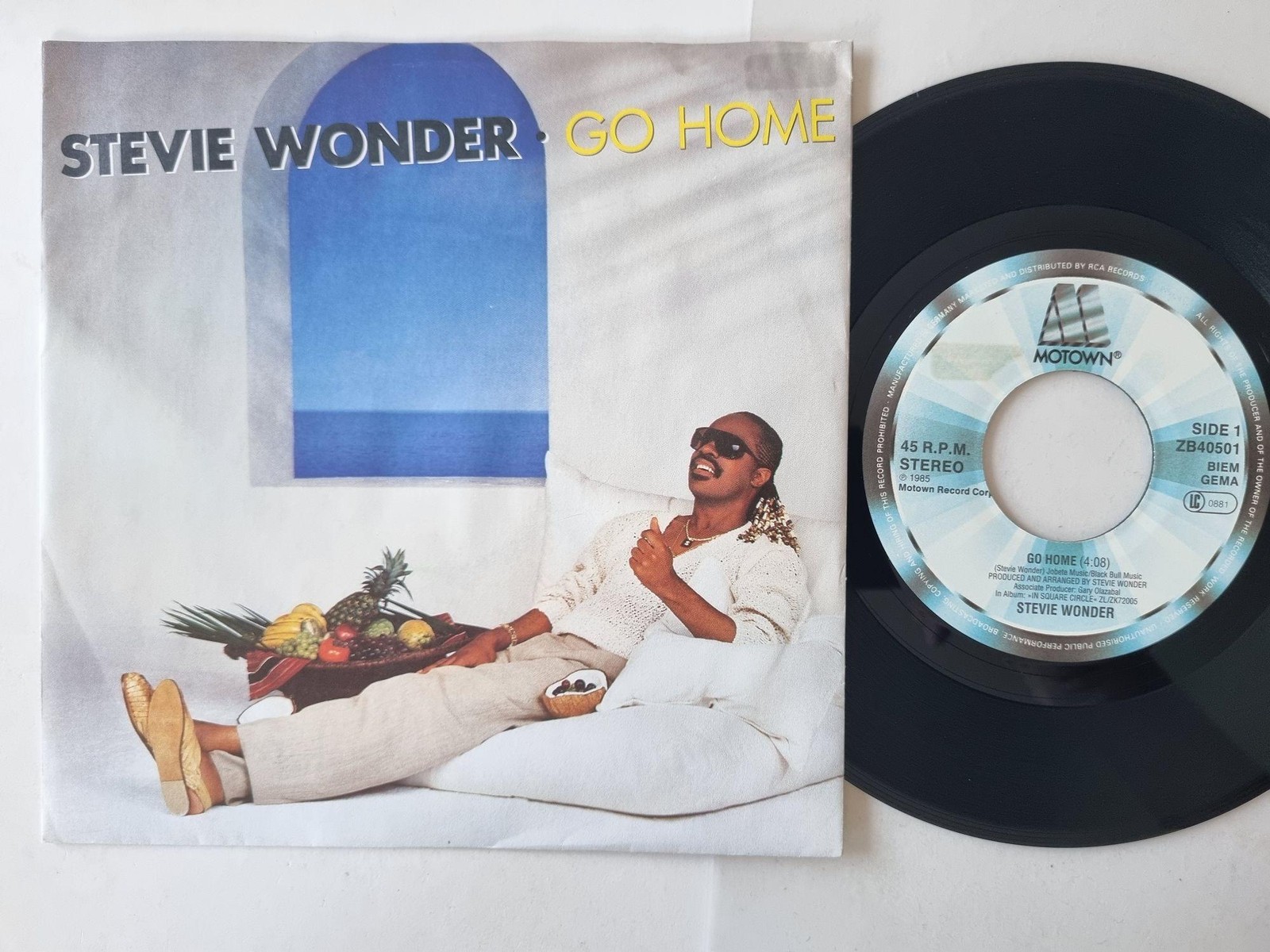 Stevie Wonder - Go Home 7'' Vinyl Germany