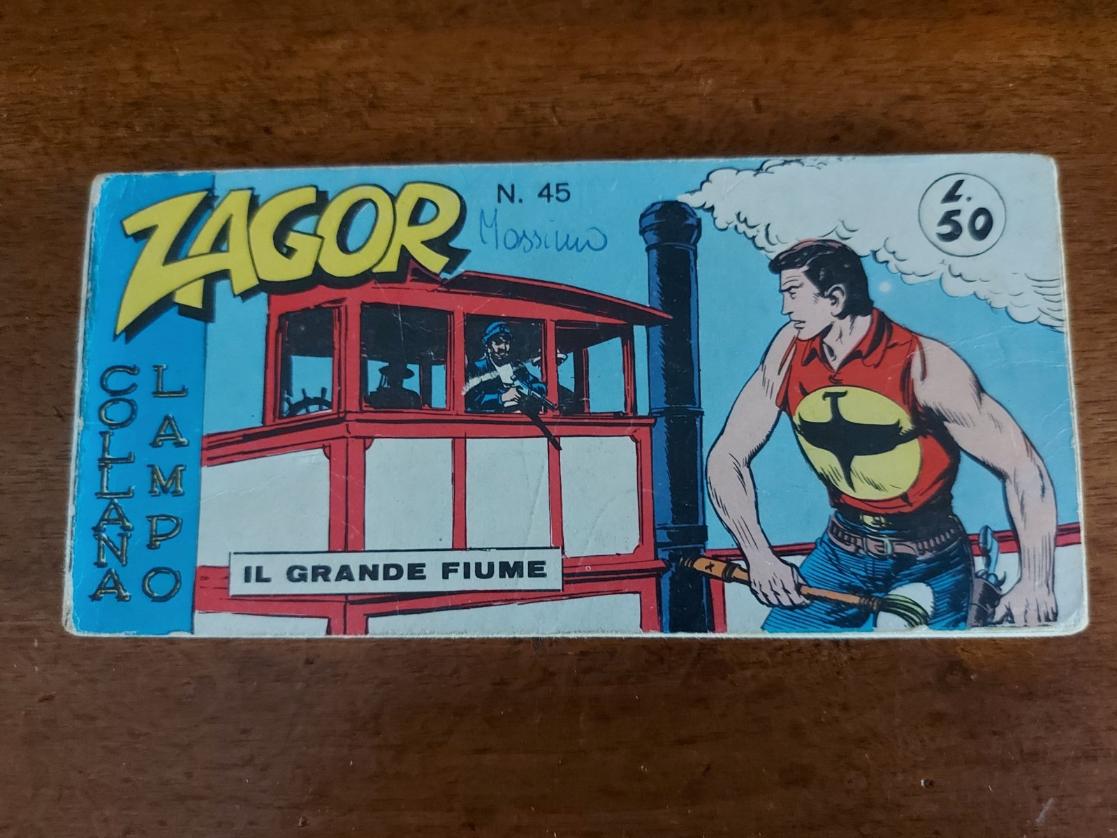 ZAGOR STRISCIA III 3° TERZA SERIE N.45 COLLANA LAMPO - ORIGINALE DI RESA  (8413)