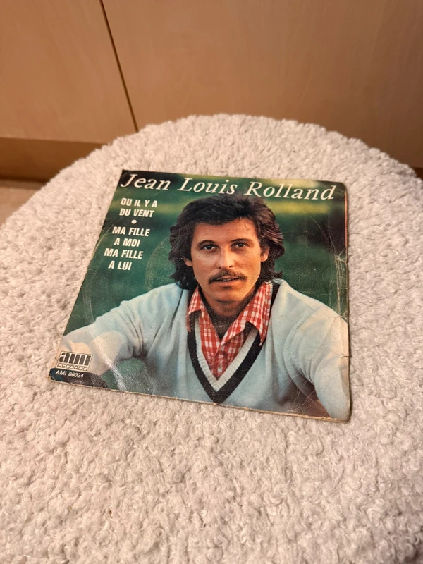 vinyle Jean Louis Rolland Ou il y a du vent - Ma fille à moi ma fille a lui 45 tours