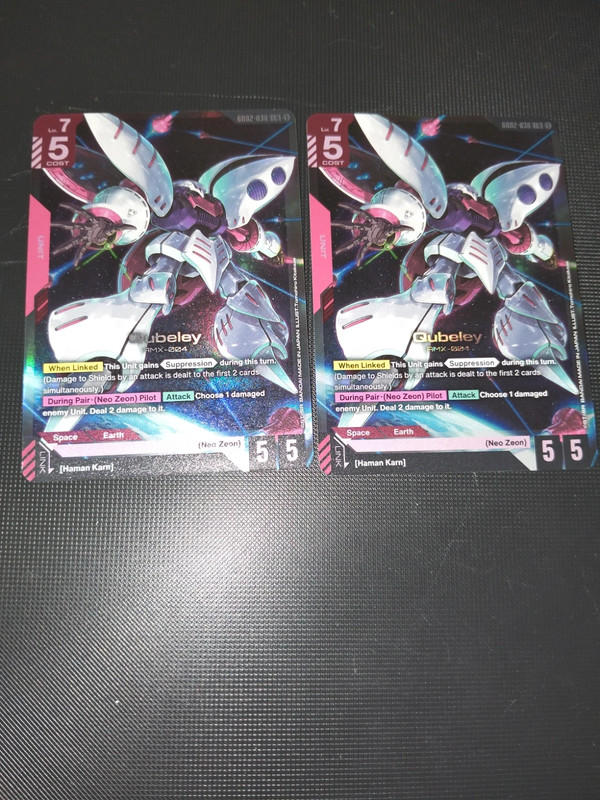 Qubeley gd02 Gundam tcg non spezzo