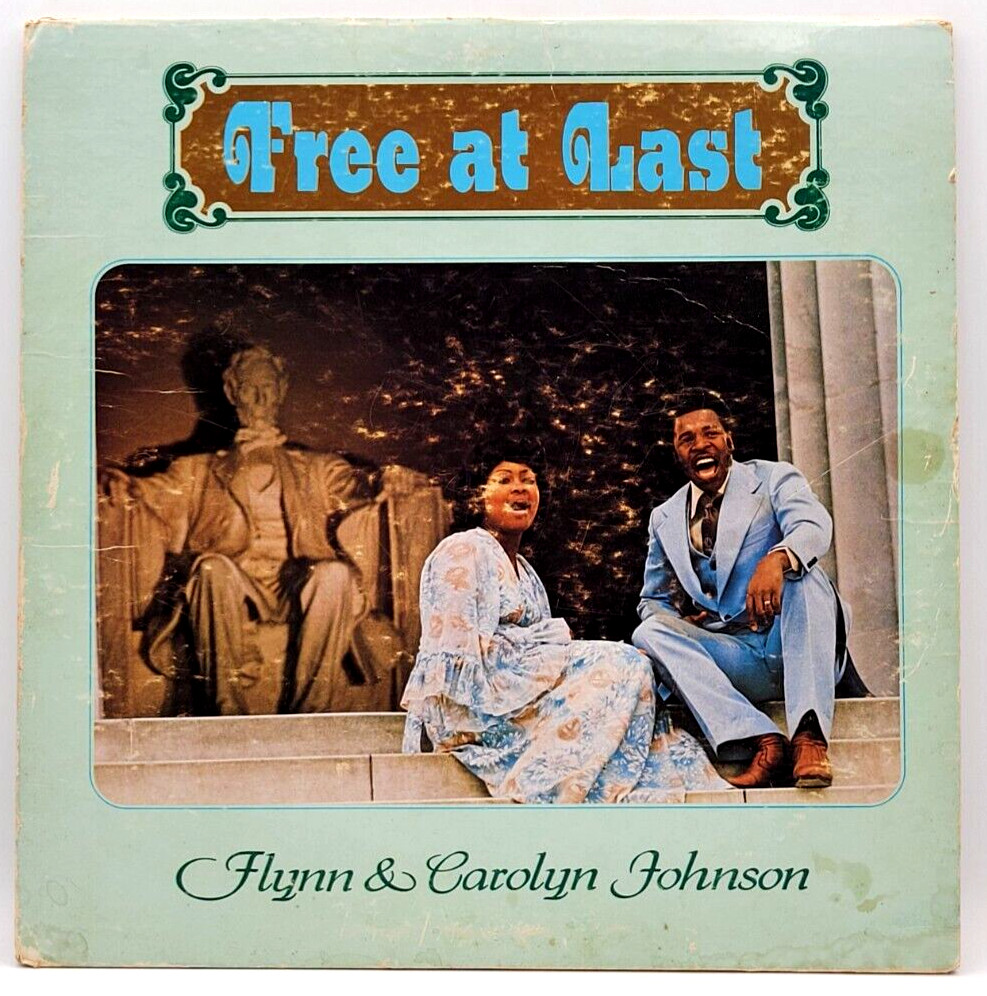 FLYNN & CAROLYN JOHNSON - FREE AT LAST - BLACK GOSPEL SOUL LP RECORD