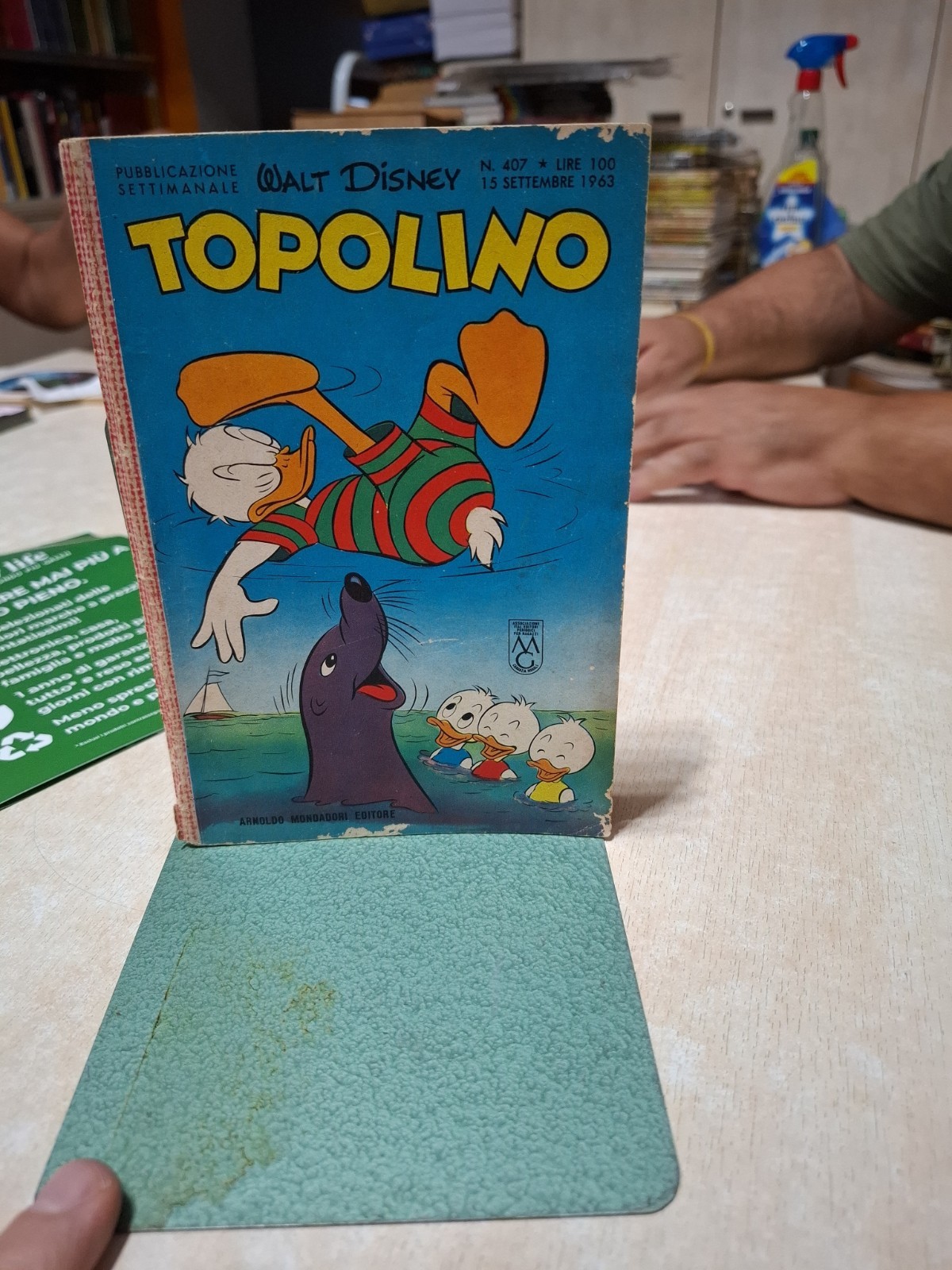 TOPOLINO LIBRETTO #  407 - 15 SETTEMBRE 1963   - CON BOLLINO  - MONDADORI-