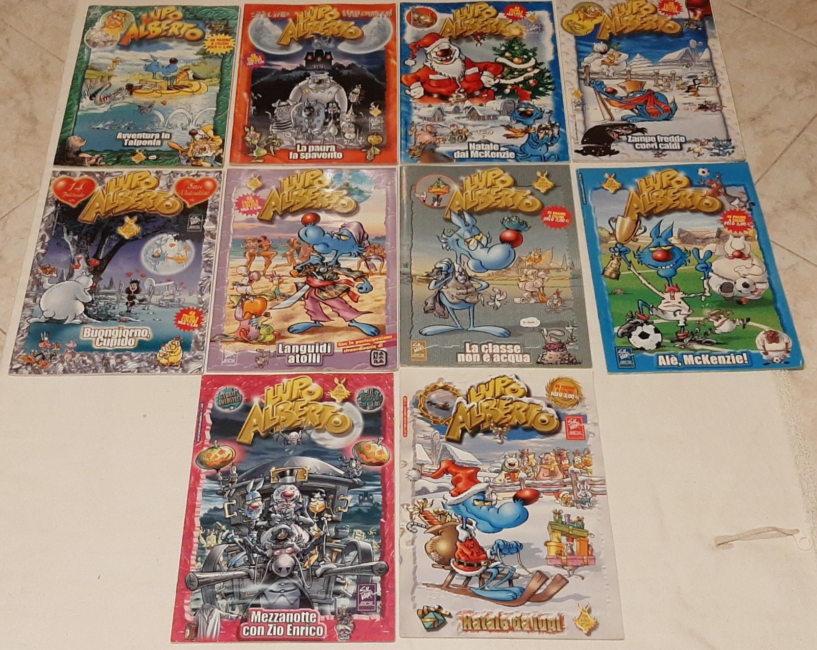 Lotto  ALBY D’ORO DI LUPO ALBERTO (N° 1 -3-4-5-6-9-13-14-16-17)