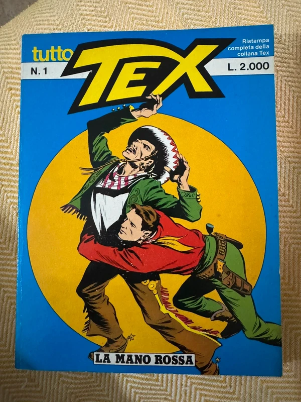 Fumetto Tutto Tex N. 1 - La Mano Rossa (Ed. Cepim / Sergio Bonelli Editore - L. 2.000)