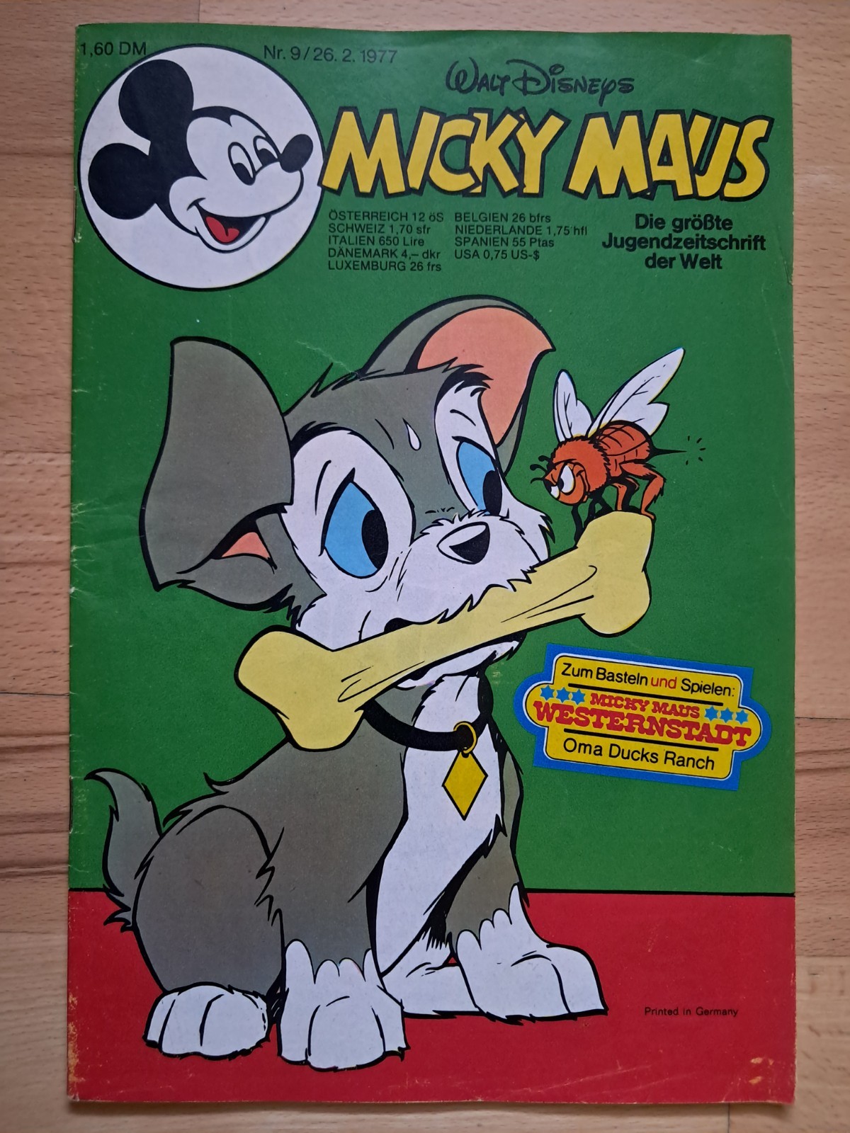 Topolino n.9 del 26.2.1977 con Westernstadt + angolo di raccolta - TOP Z1
