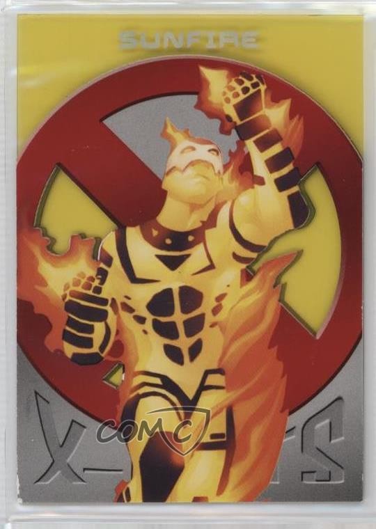2018 Fleer Ultra Marvel X-Men X-Cuts Giallo 10/50 Fuoco di Sole #XC39 09q5