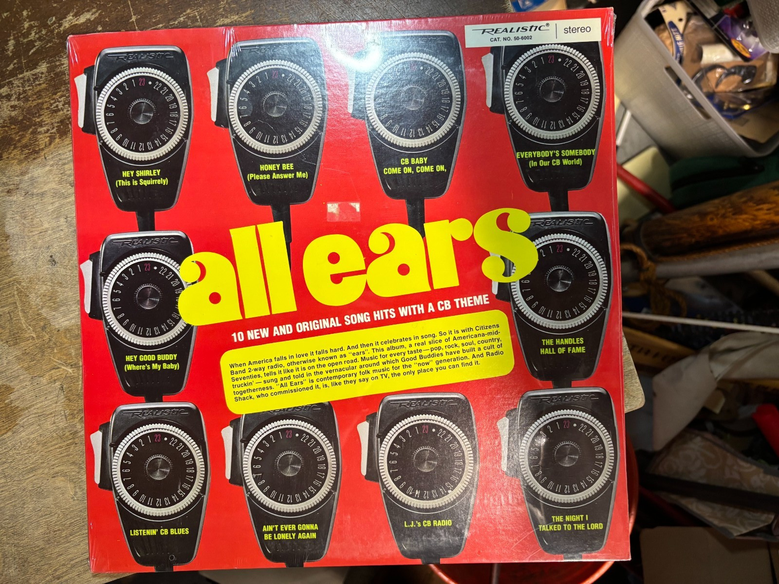 All Ears CB Radio Themed Hits (Vinyl LP) Realistic 50-6002 Sealed