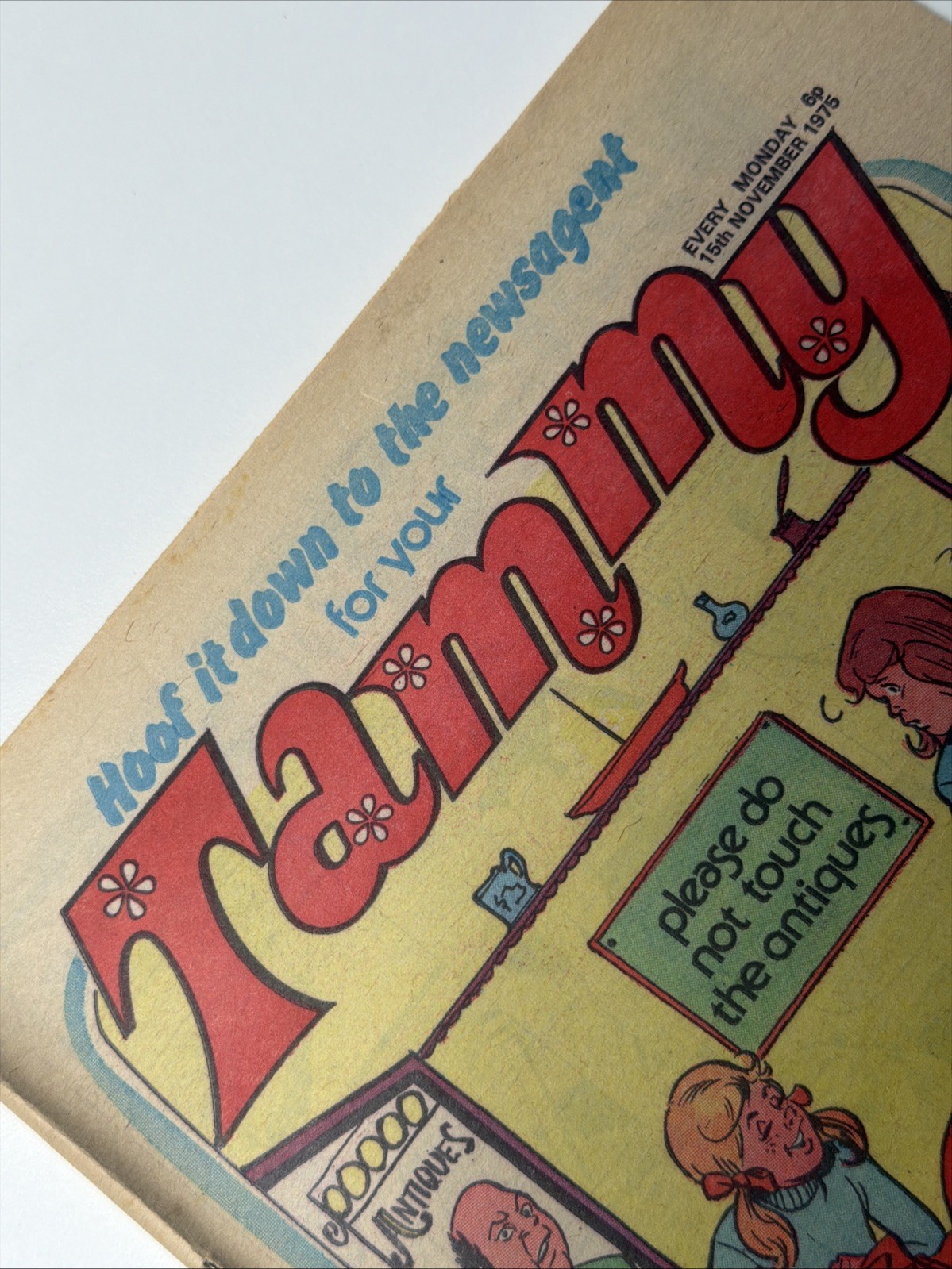 TAMMY COMIC - 15th NOVEMBER 1975 Original Vintage 70s Girls Comic Nostalgia
