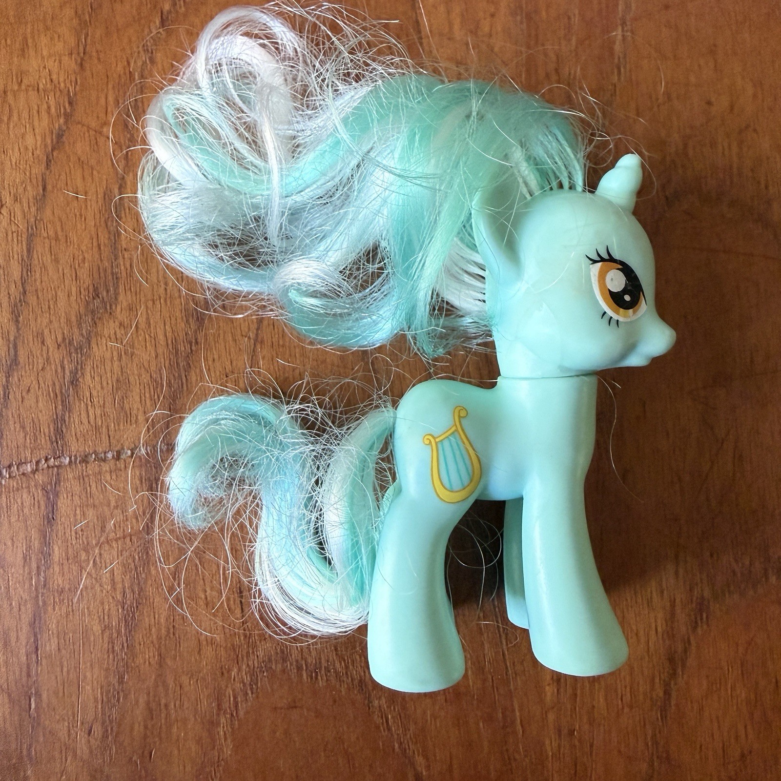 My Little Pony MLP 3” Brushable Lyra Heartstrings G4 Harp 2010