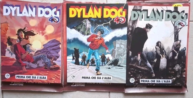 Dylan Dog 481 "Prima che sia l'alba" 3 copie con varianti Roi+Villa+Cestaro Bros