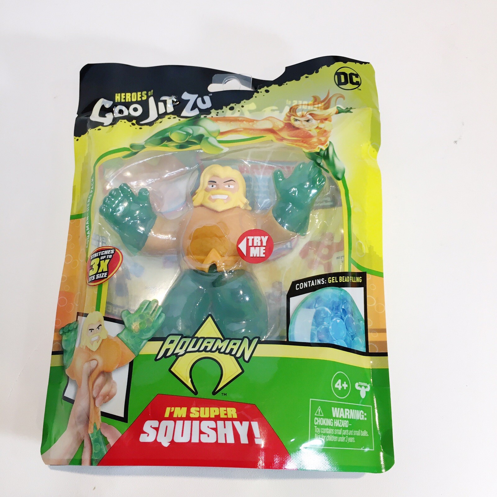 AQUAMAN Heroes of Goo Jit Zu DC UNIVERSE Hero Action Figure Giocattolo Elastico Squishy