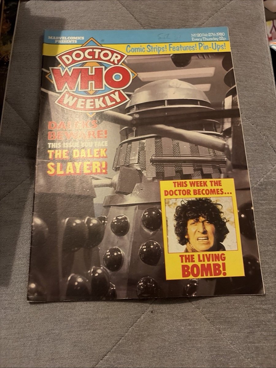 DOCTOR WHO #20 27TH FEBRUARY 1980 DALEK SLAYER MARVEL BRITISH WEEKLY MAGAZINE DR