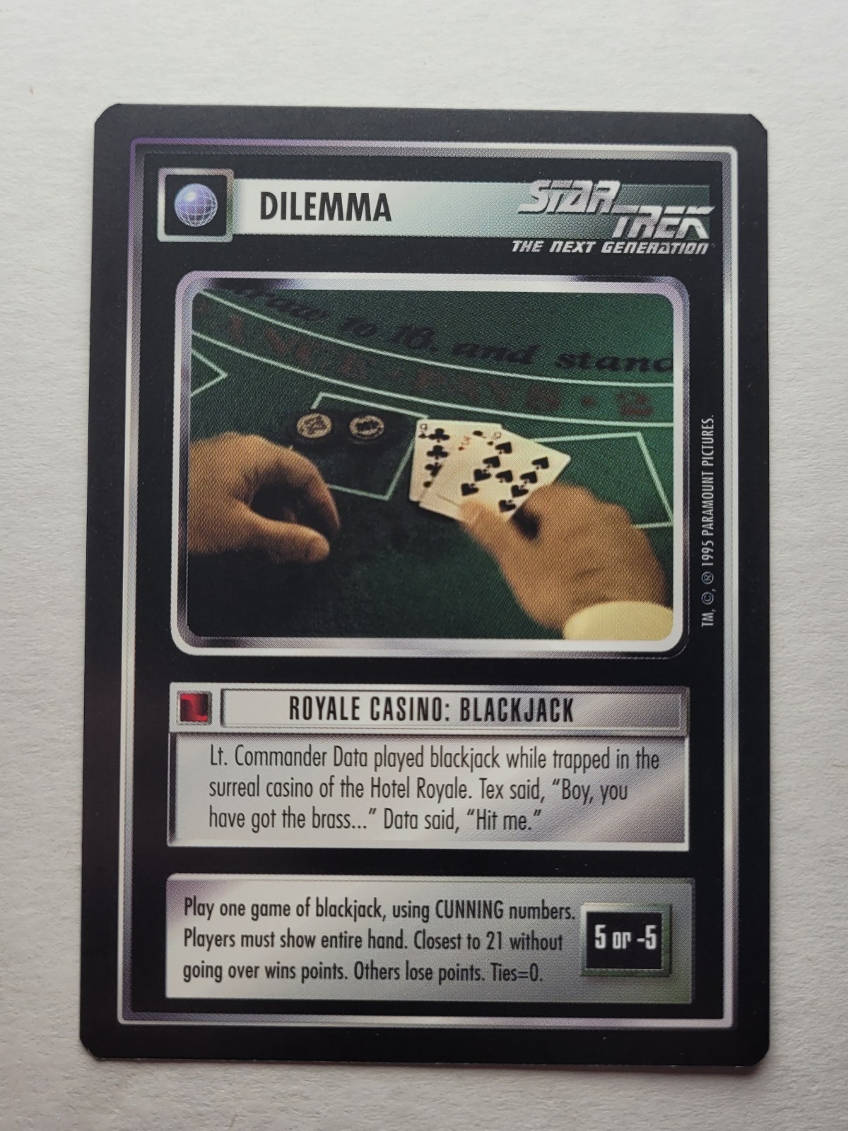 Star Trek CCG: ROYALE: BLACKJACK + BONUS |Non comune |RISPARMIA FINO AL 25% | 1E Alt Univ