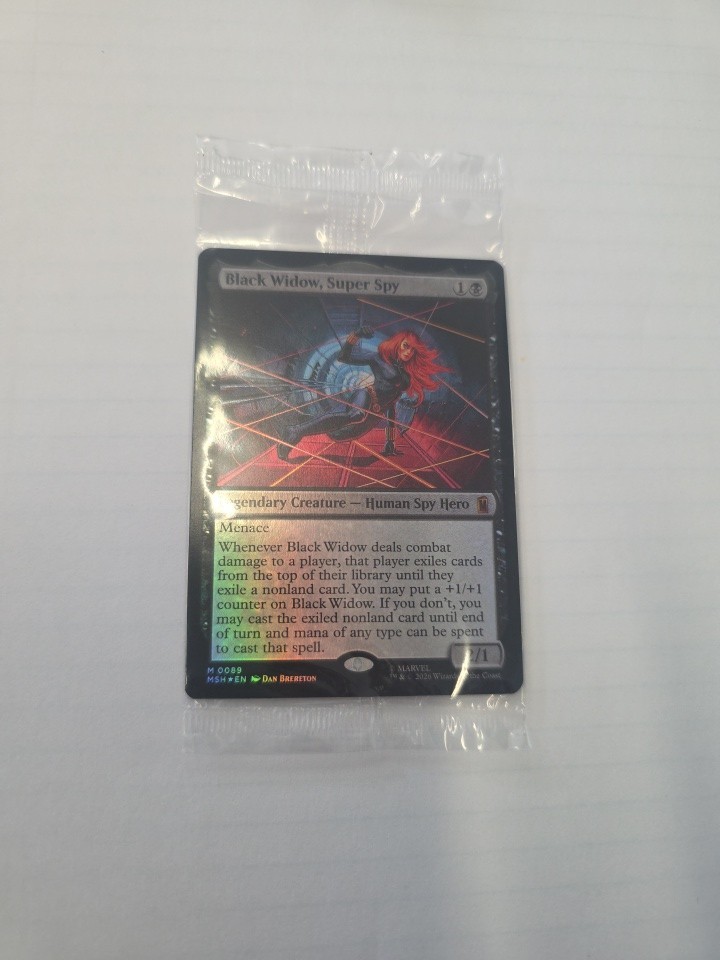 FOIL BLACK WIDOW, SUPER SPY mtg SEALED Marvel Super Heroes Mythic
