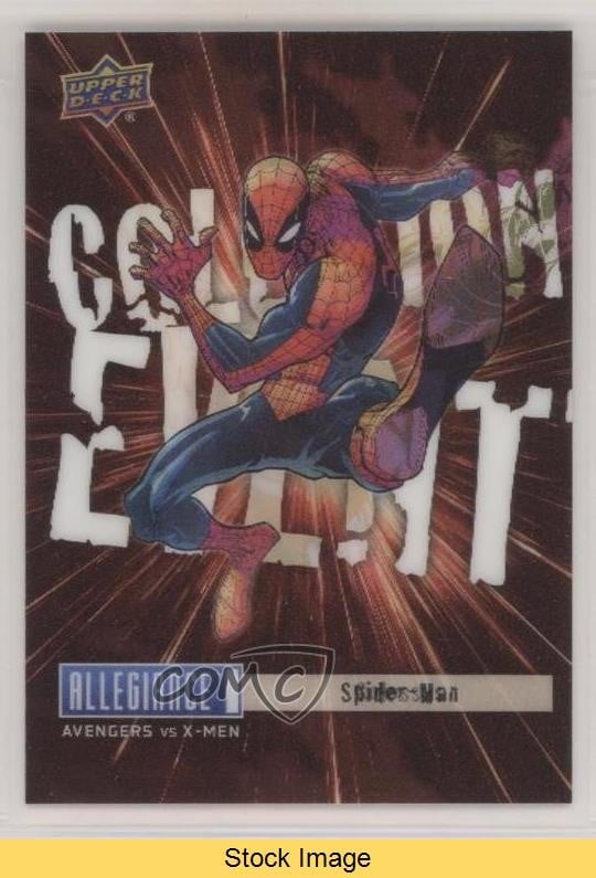 2023 Upper Deck Allegiance Avengers vs X-Men Spider-Man Colossus #CE16 LEGGI 4et