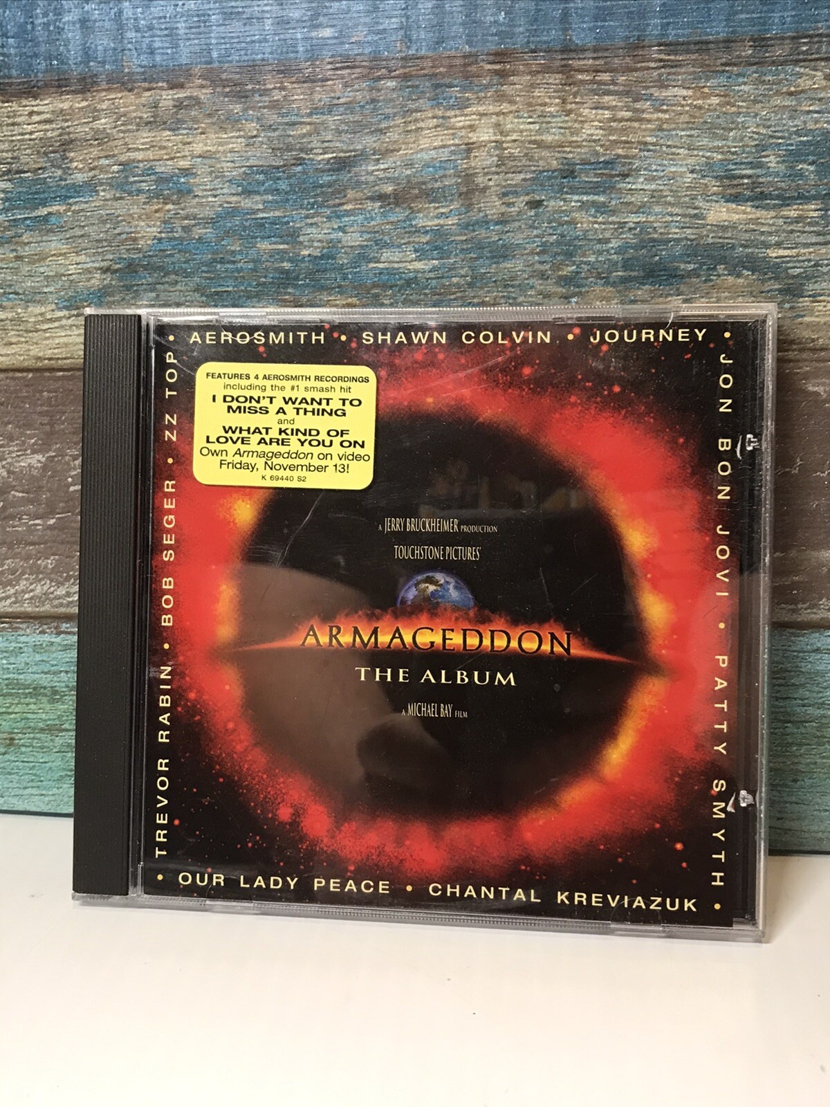 Armageddon Movie Music Soundtrack 1998 CD Bon Jovi Aerosmith Journey Seger