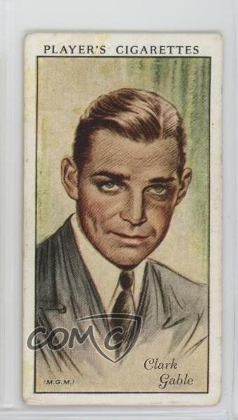 1934 Player's Film Stars Serie 1 Tabacco Clark Gable #21 0ji1