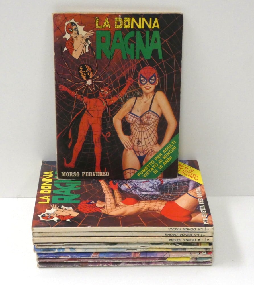 LA DONNA RAGNA nn. 1-10 serie completa Galassia S.r.l. - Galax Editrice 1978