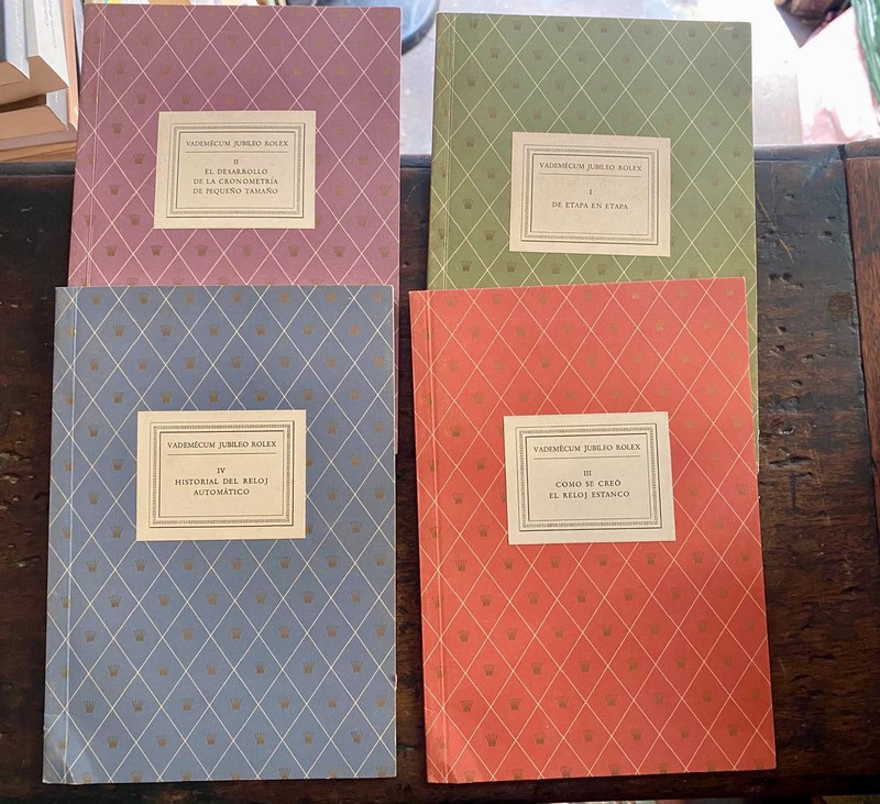 Rolex Set de 4 Libros Vademécum Jubileo  (1945) Edición Limitada Nº 692/1000