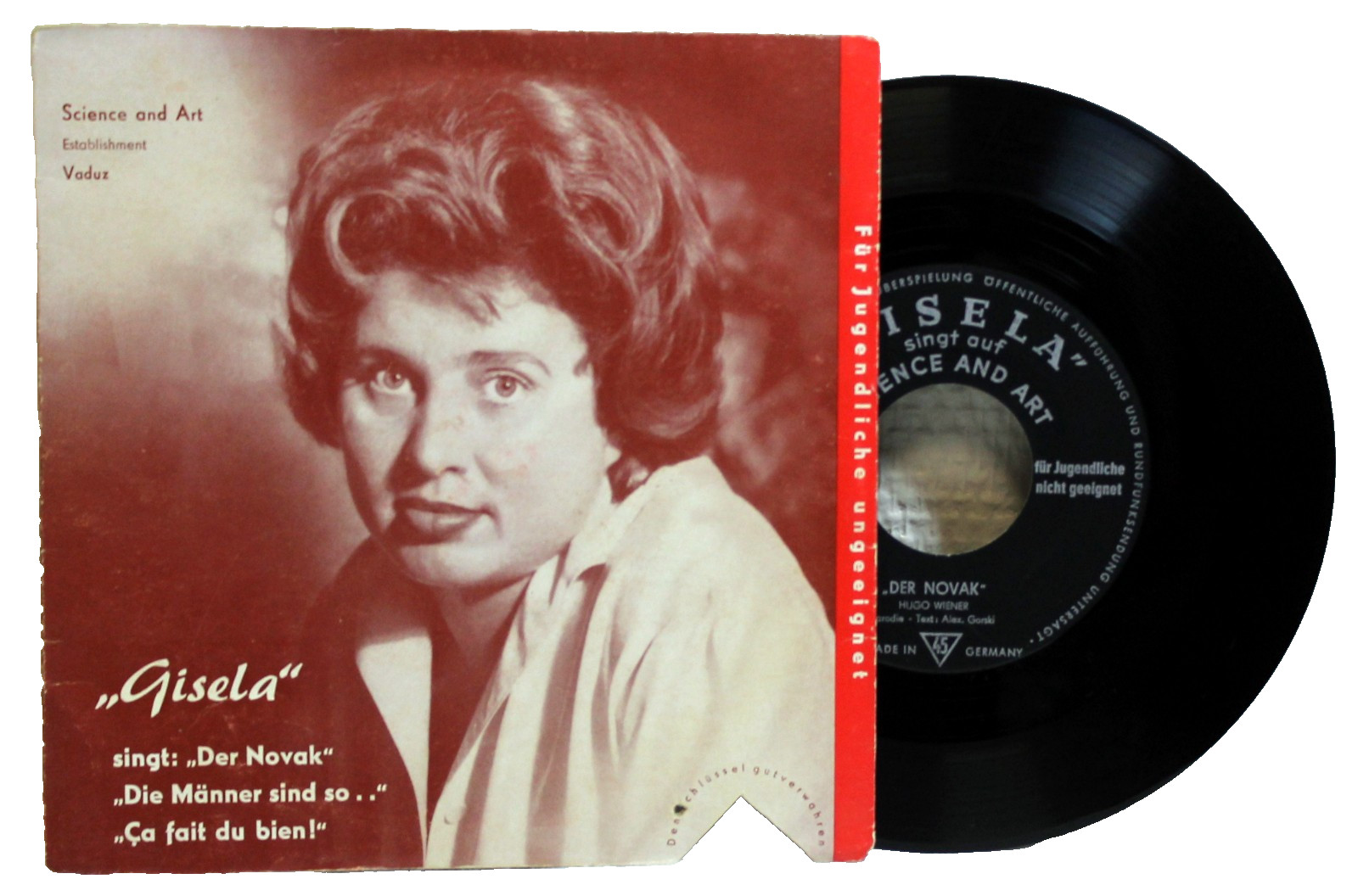 7" Vinyl -  " GISELA " - singt auf Science and Art - Die Männer sind so