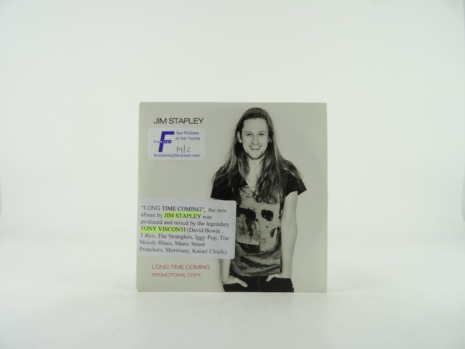 JIM STAPLEY LONG TIME COMING (259) 12 Track Promo CD Album including Card Sleeve