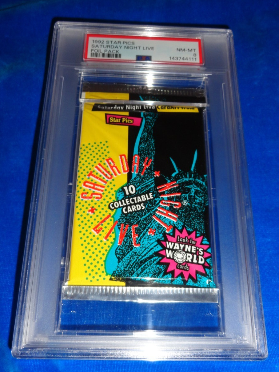 1992 Star Pics Saturday Night Live Foil Pack PSA 8 NM-MT - POP 2 nessuno superiore!