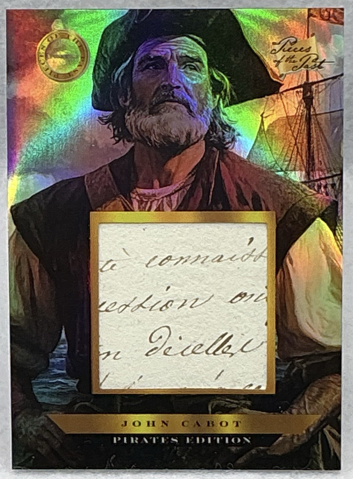 2025 Pieces Of The Past Pirates John Cabot Hand Written Document Relic