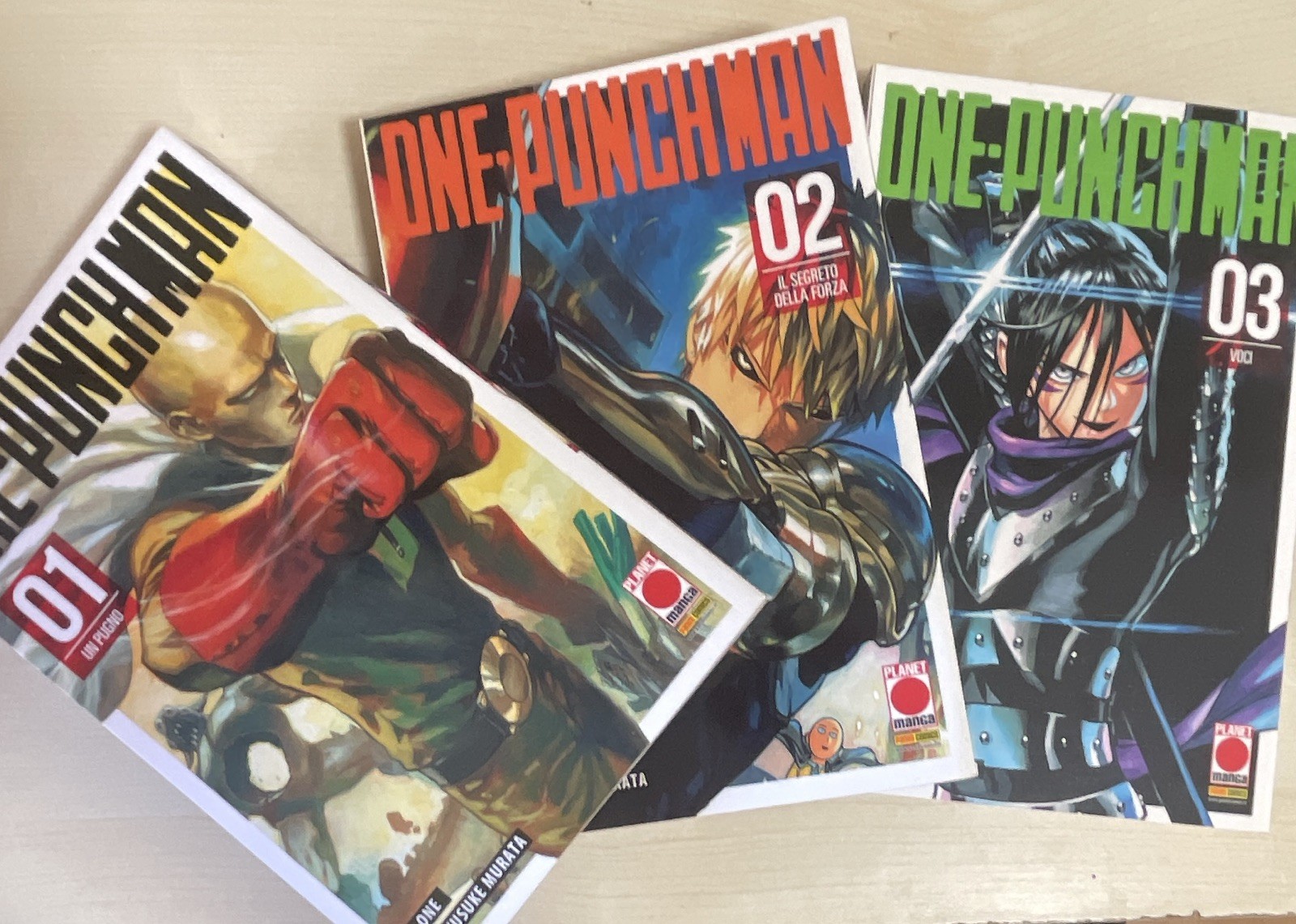 Planet Manga One-Punch Man Vol. 1-3 ONE Yusuke Murata Italiano brossura