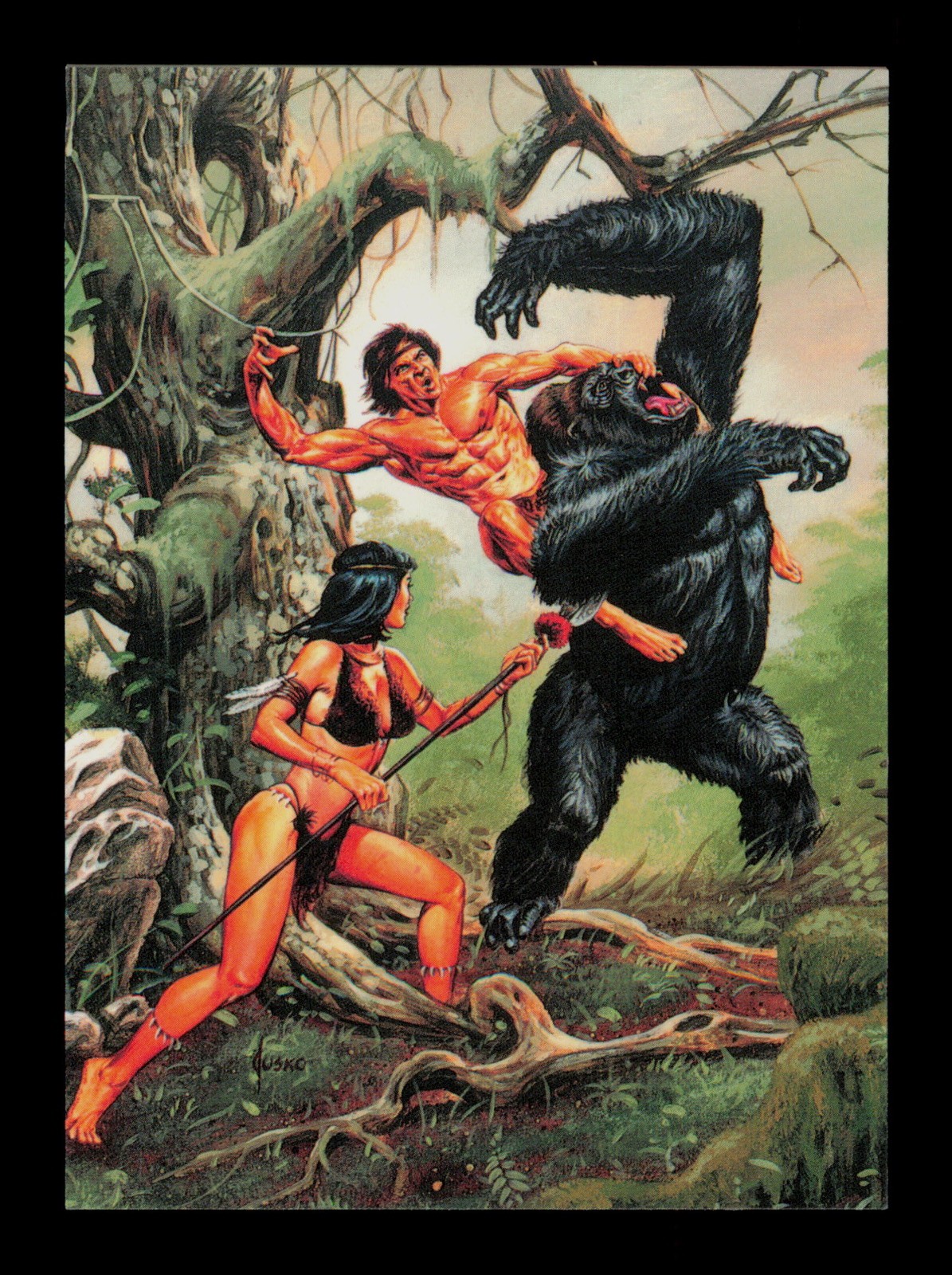 Death Throes The Son Of Tarzan Joe Jusko's FPG Trading Card TCG CCG