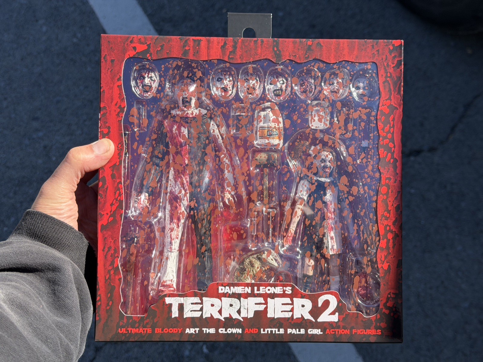 NECA Terrifier 2 Ultimate Bloody Art The Clown & Little Pale Girl 2-Pack NEW