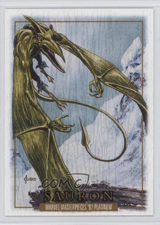 2024 Upper Deck Marvel Capolavori '92 Legno Sauron #76 b7b
