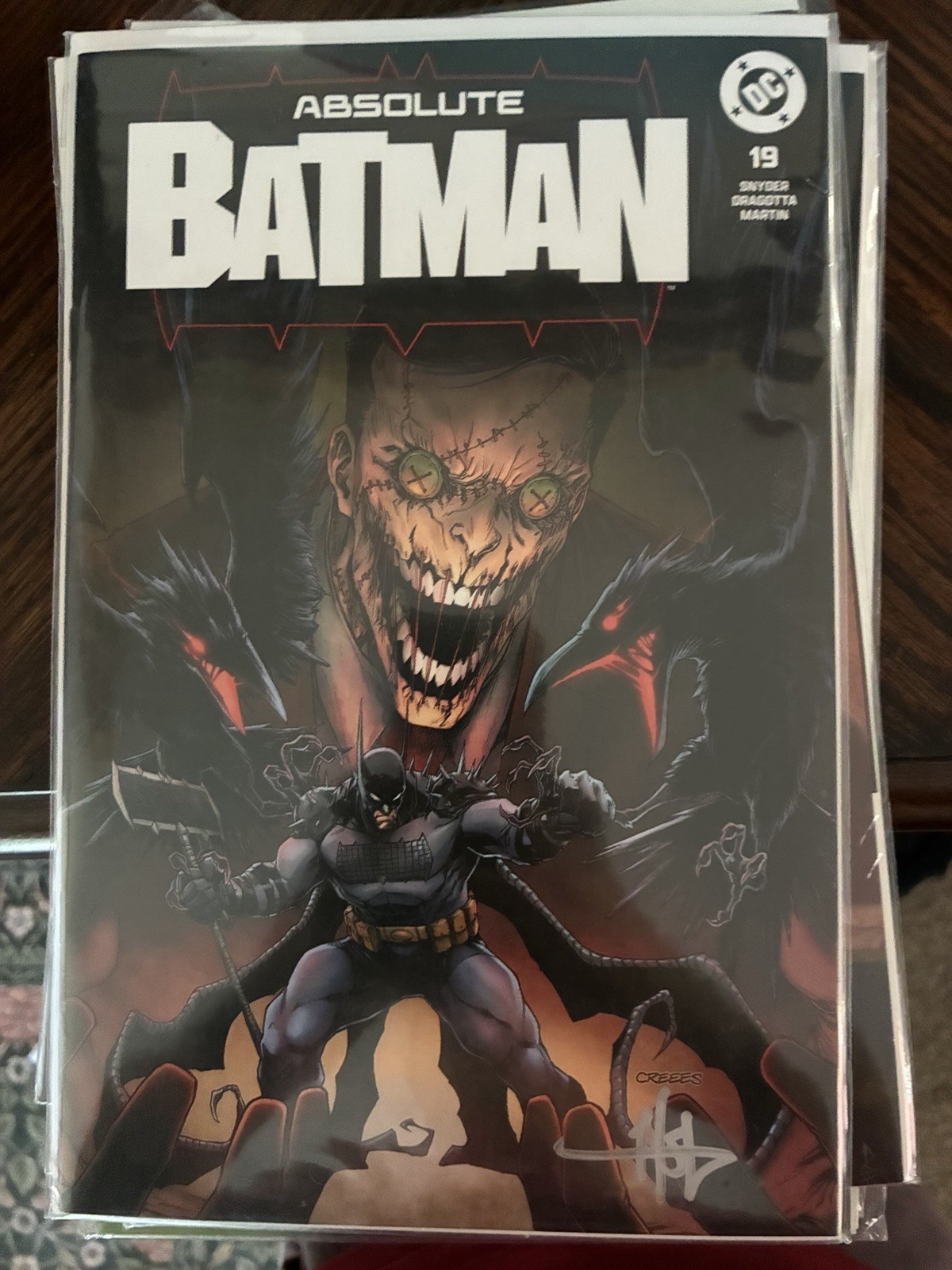 Absolute Batman #19 Signed By Creees Lee