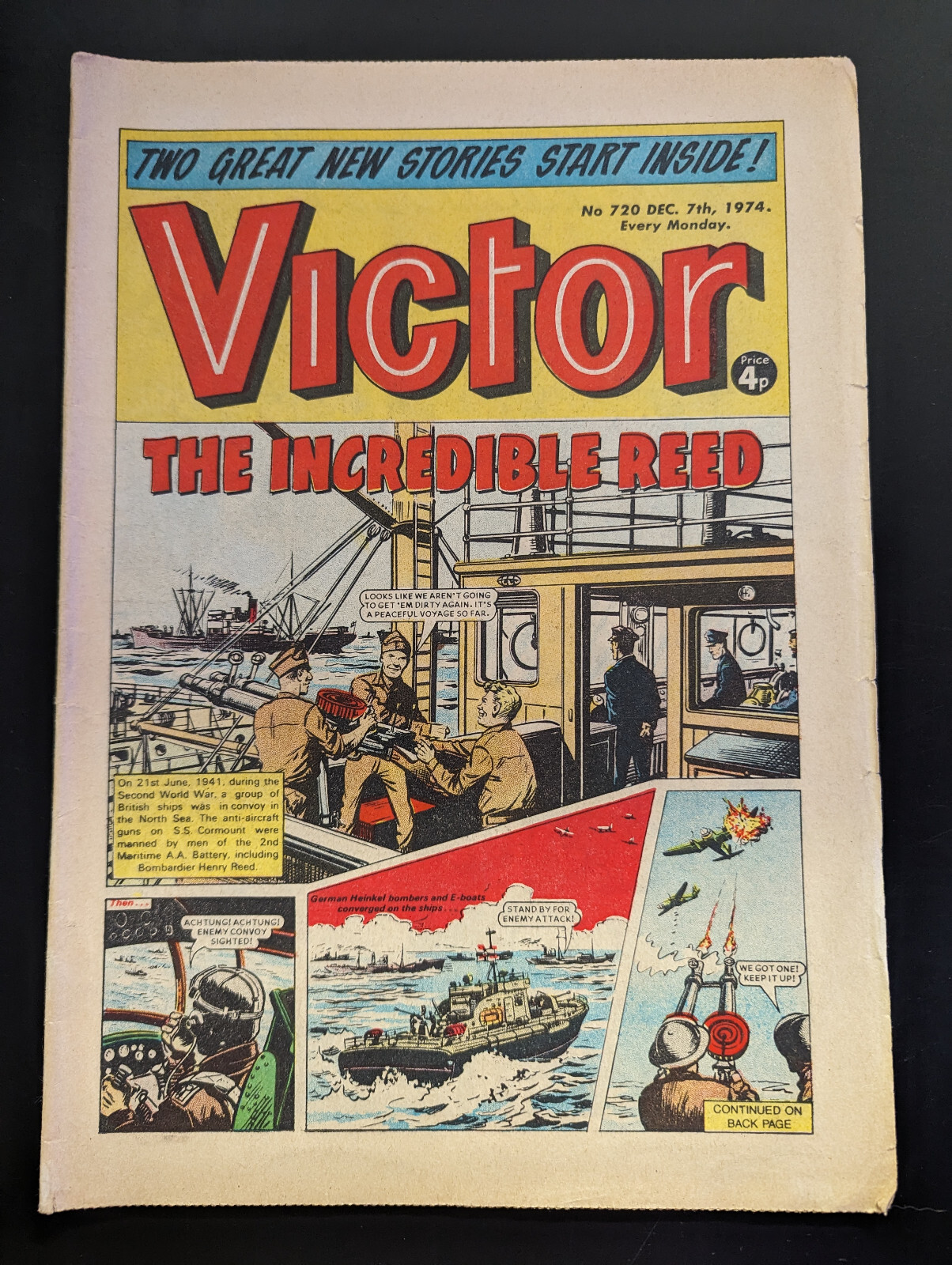 The Victor Comic, No 720, December 7th 1974