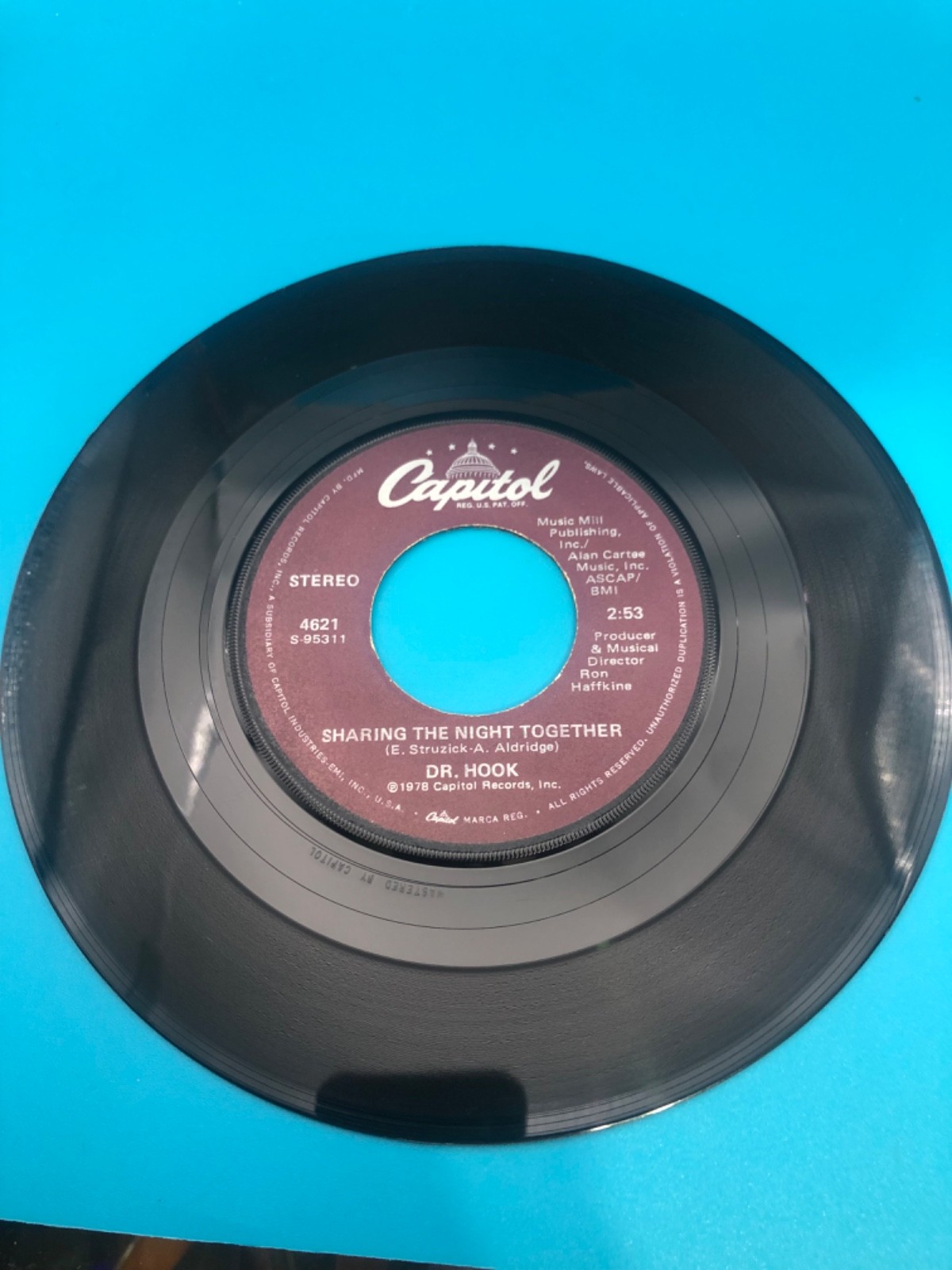 45 RECORD - DR HOOK - SHARING THE NIGHT TOGETHER nm