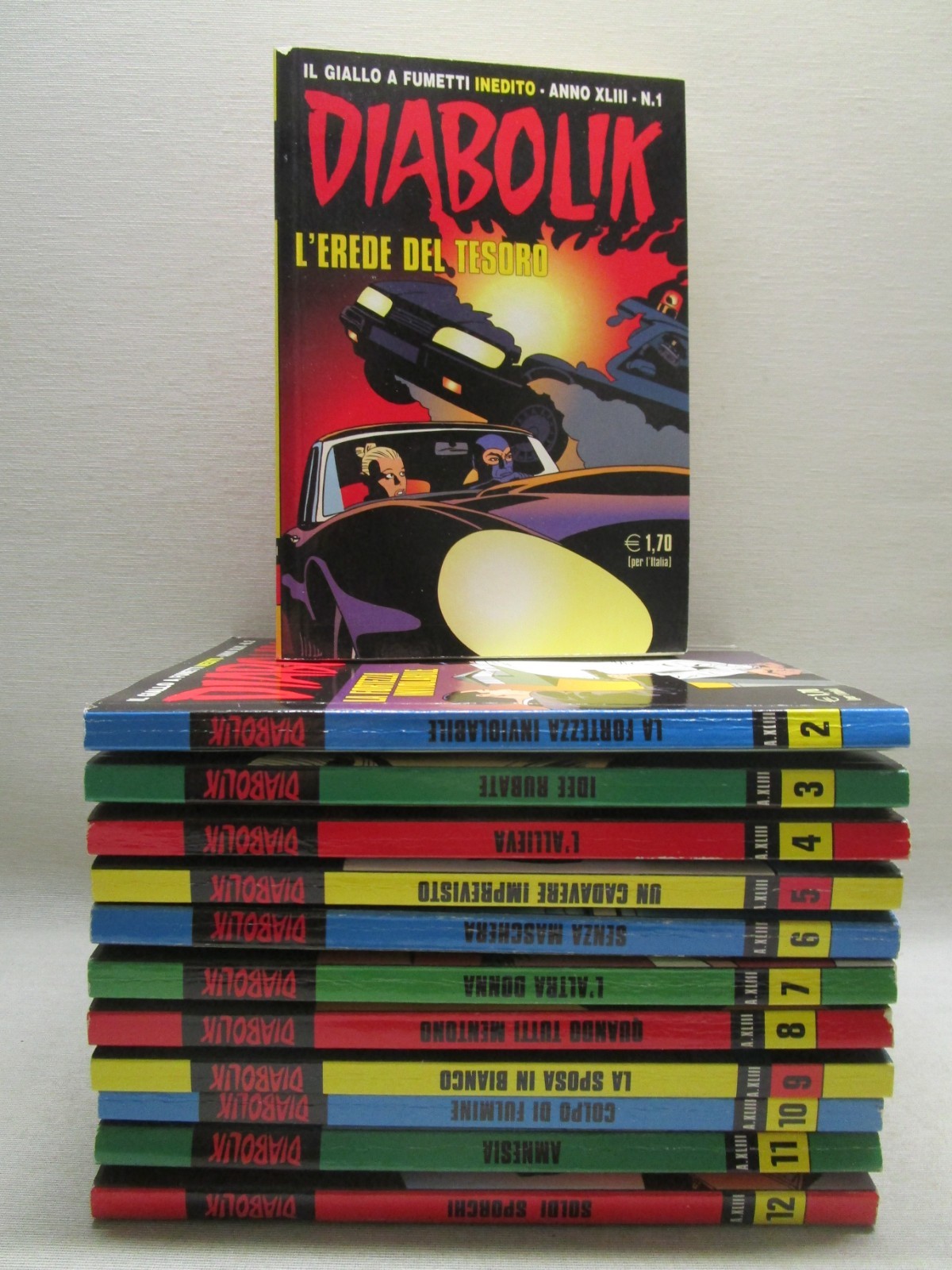 DIABOLIK ANNO 43-XLIII (2004)-COMPLETA 1/12 (A) - CONDIZIONI EDICOLA -NO GADGET
