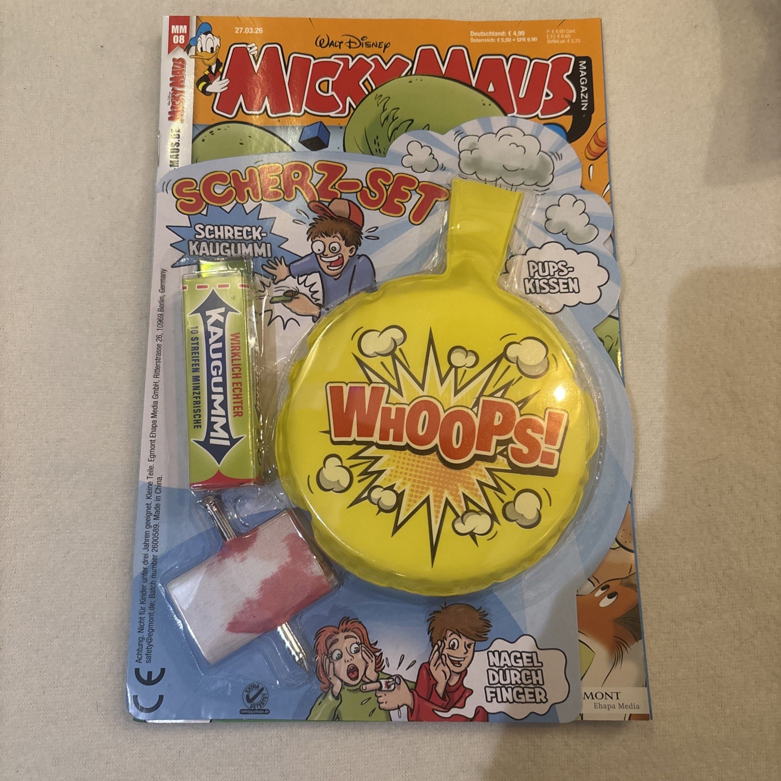 Rivista Topolino n. 08/2026 nuova e mai letta|confezione originale extra scherzo set fumetti